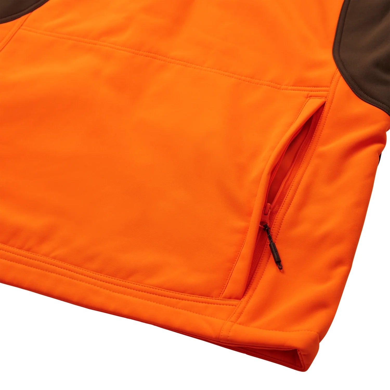 Rogaland Softshelljacka - Safety Orange - detalj
