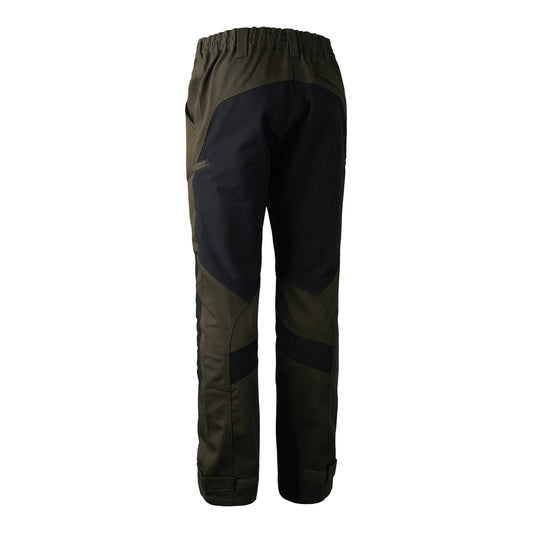 Rogaland stretchbyxor med kontrast - Adventure Green - bakifrån