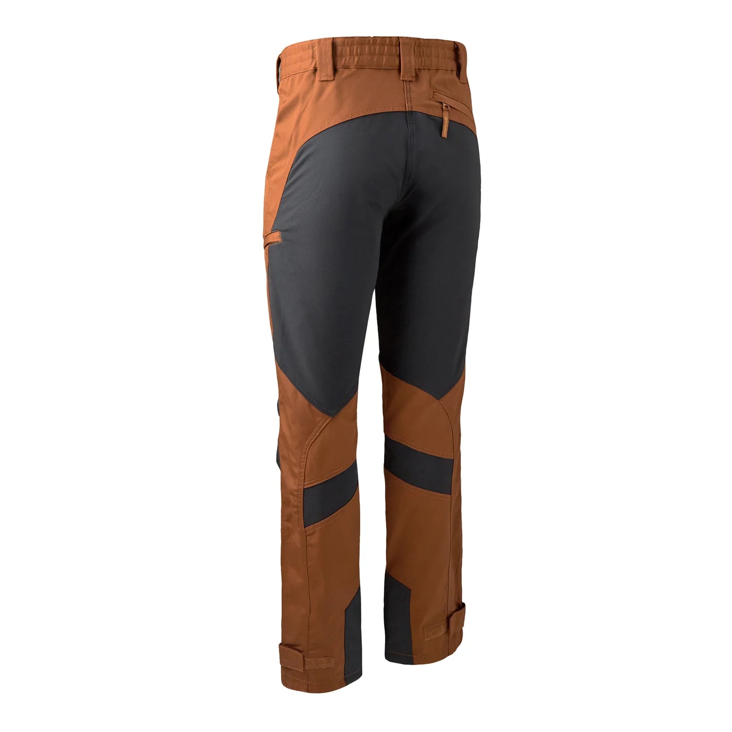Rogaland stretchbyxor med kontrast - Burnt Orange - bakifrån