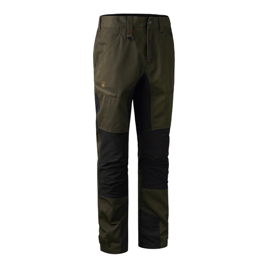 Rogaland stretchbyxor med kontrast - Adventure Green - framifrån