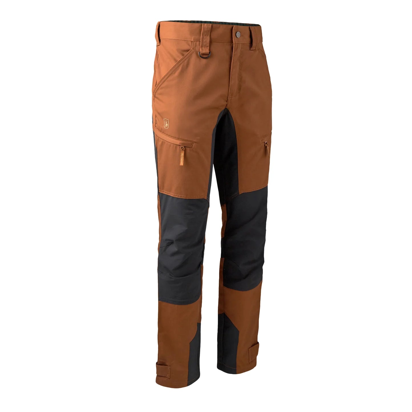 Rogaland stretchbyxor med kontrast - Burnt Orange - framifrån
