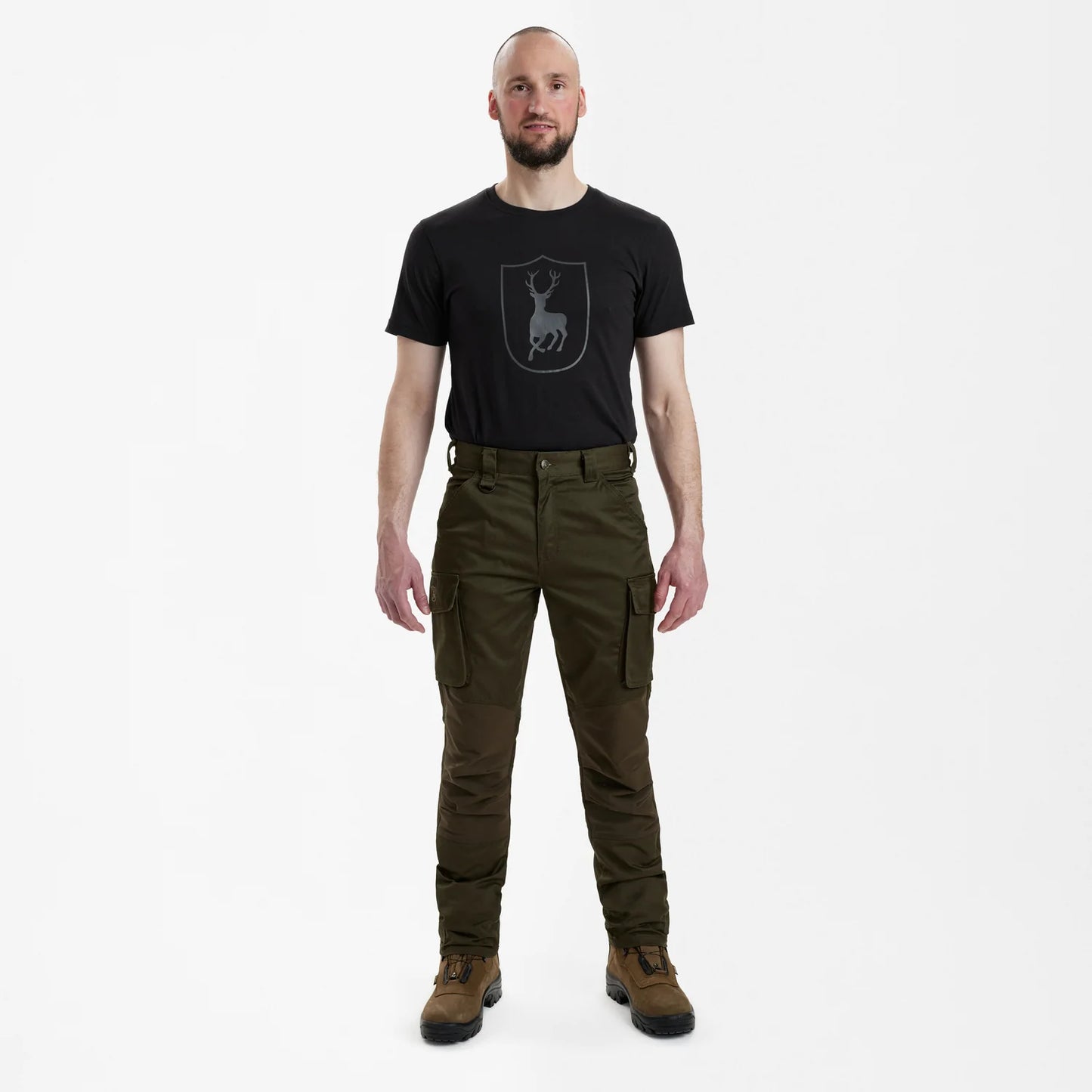 Rogaland Stretchbyxor - Adventure Green - modell framifrån