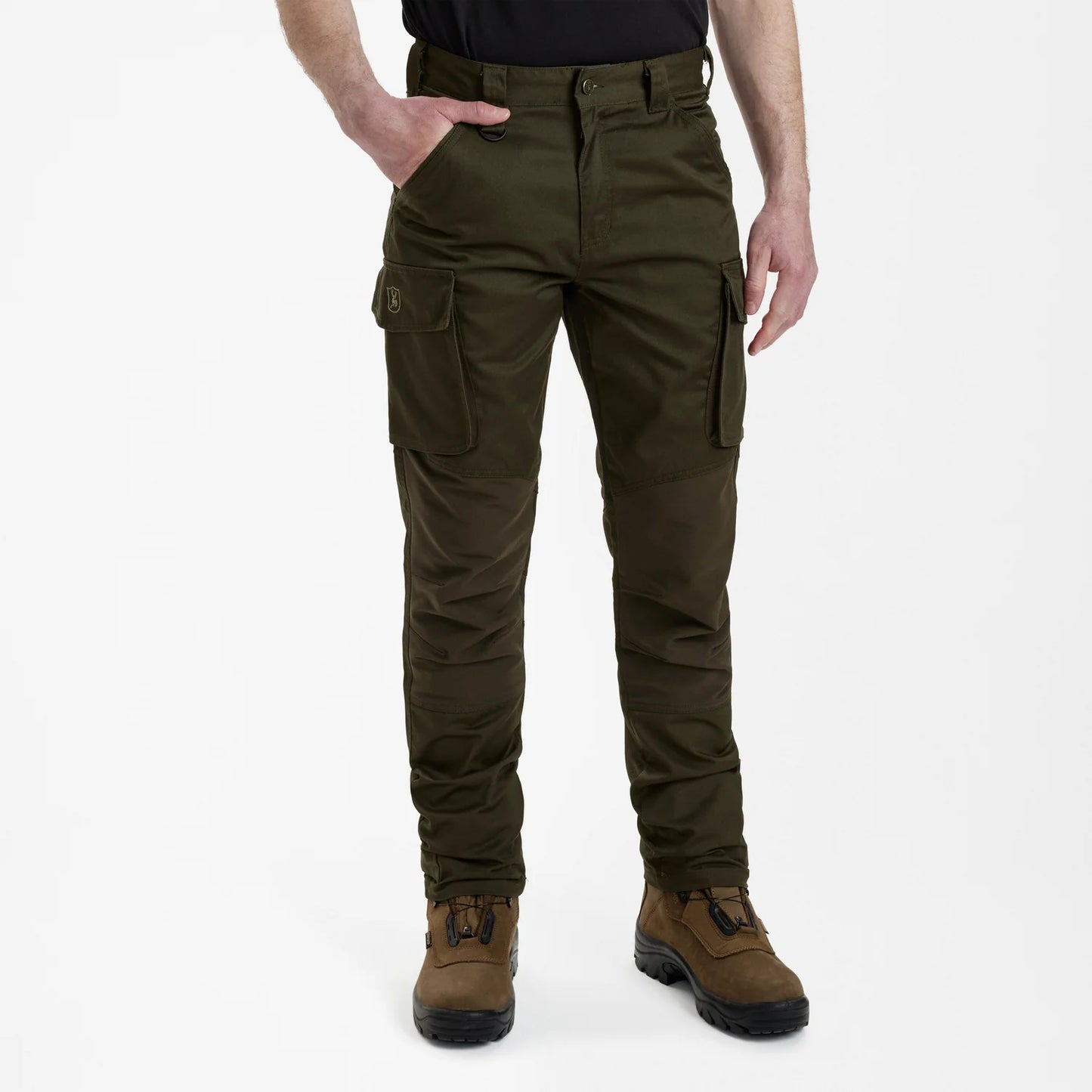 Rogaland Stretchbyxor - Adventure Green - modell framifrån