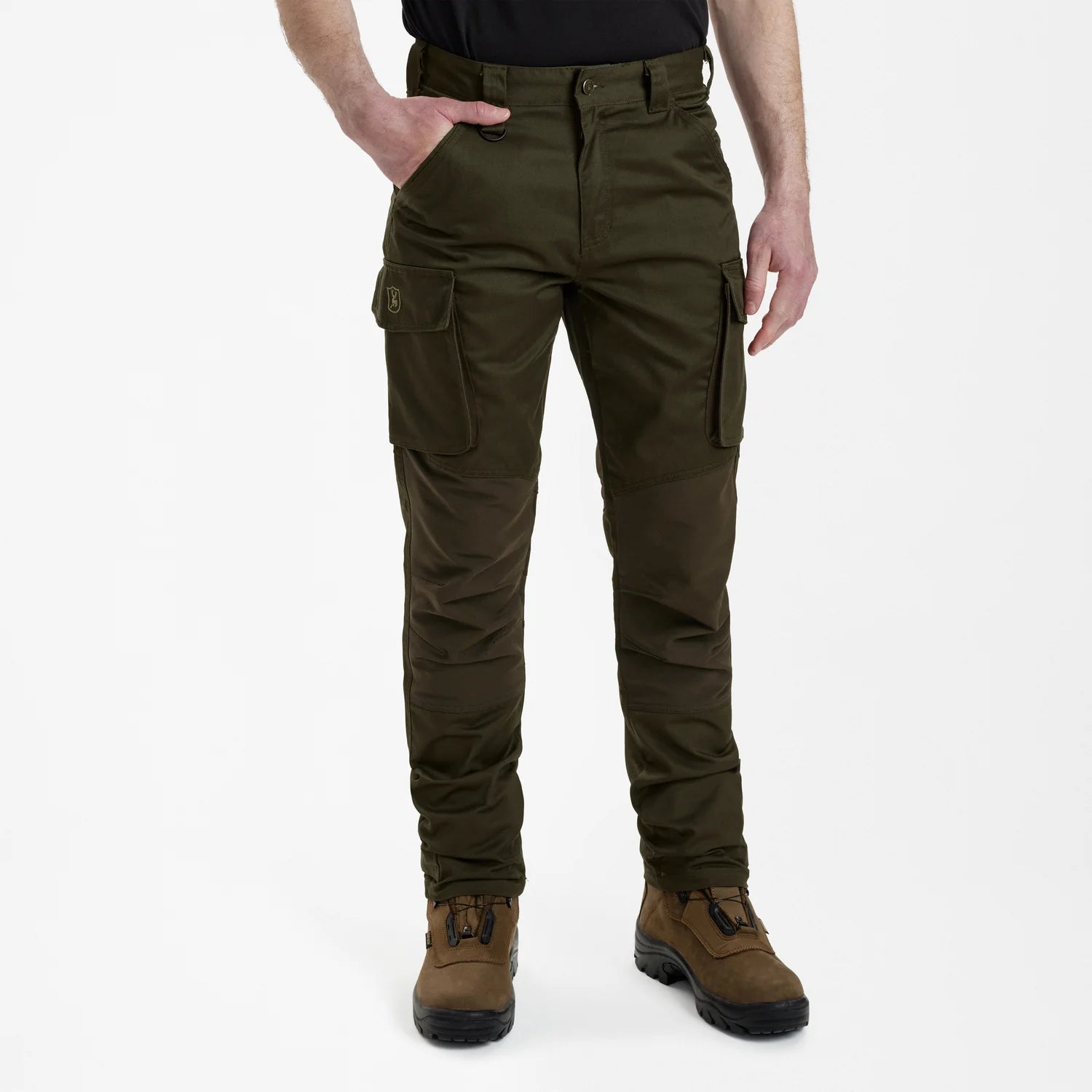 Rogaland Stretchbyxor - Adventure Green - modell framifrån