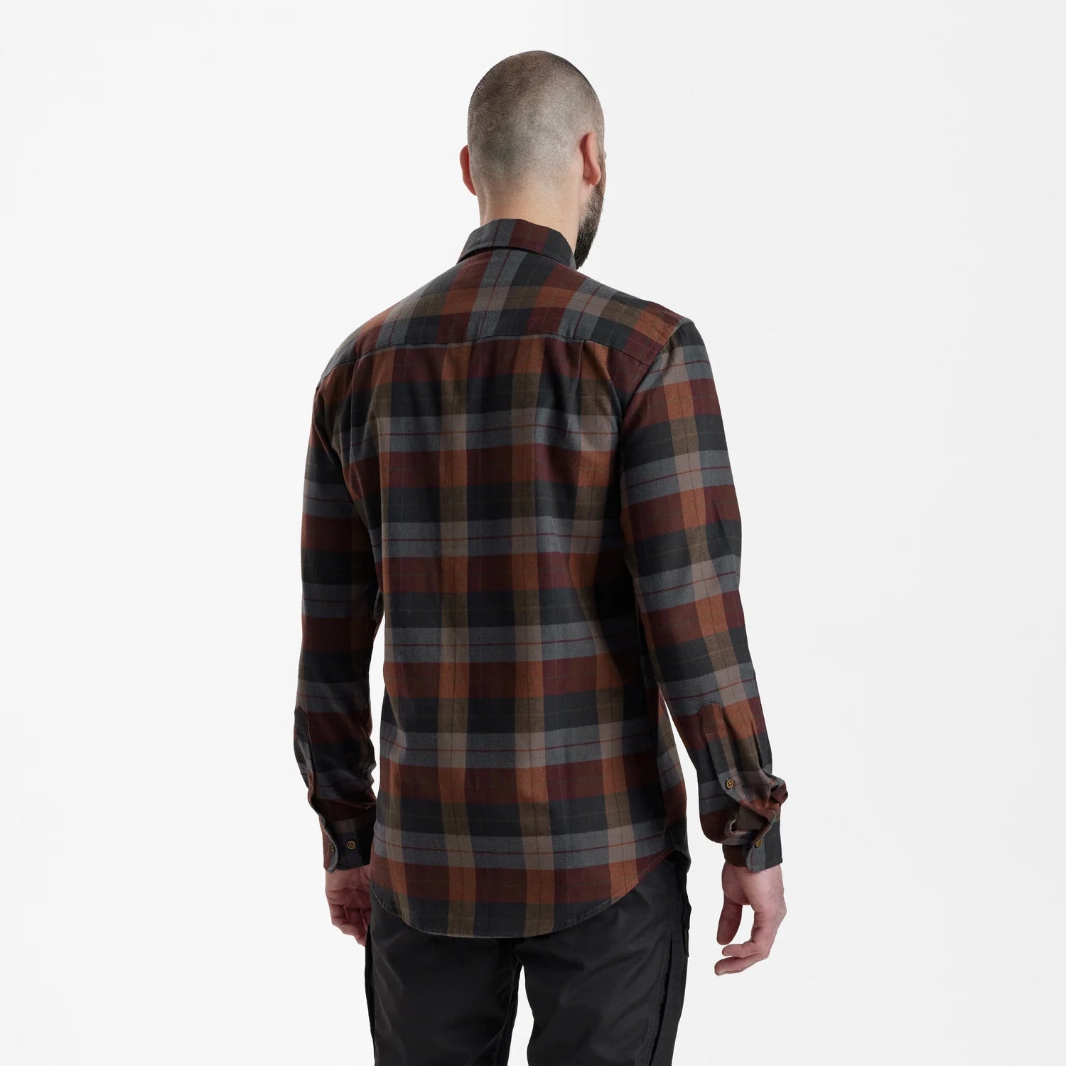 Ryan Skjorta - Red Check - modell bakifrån