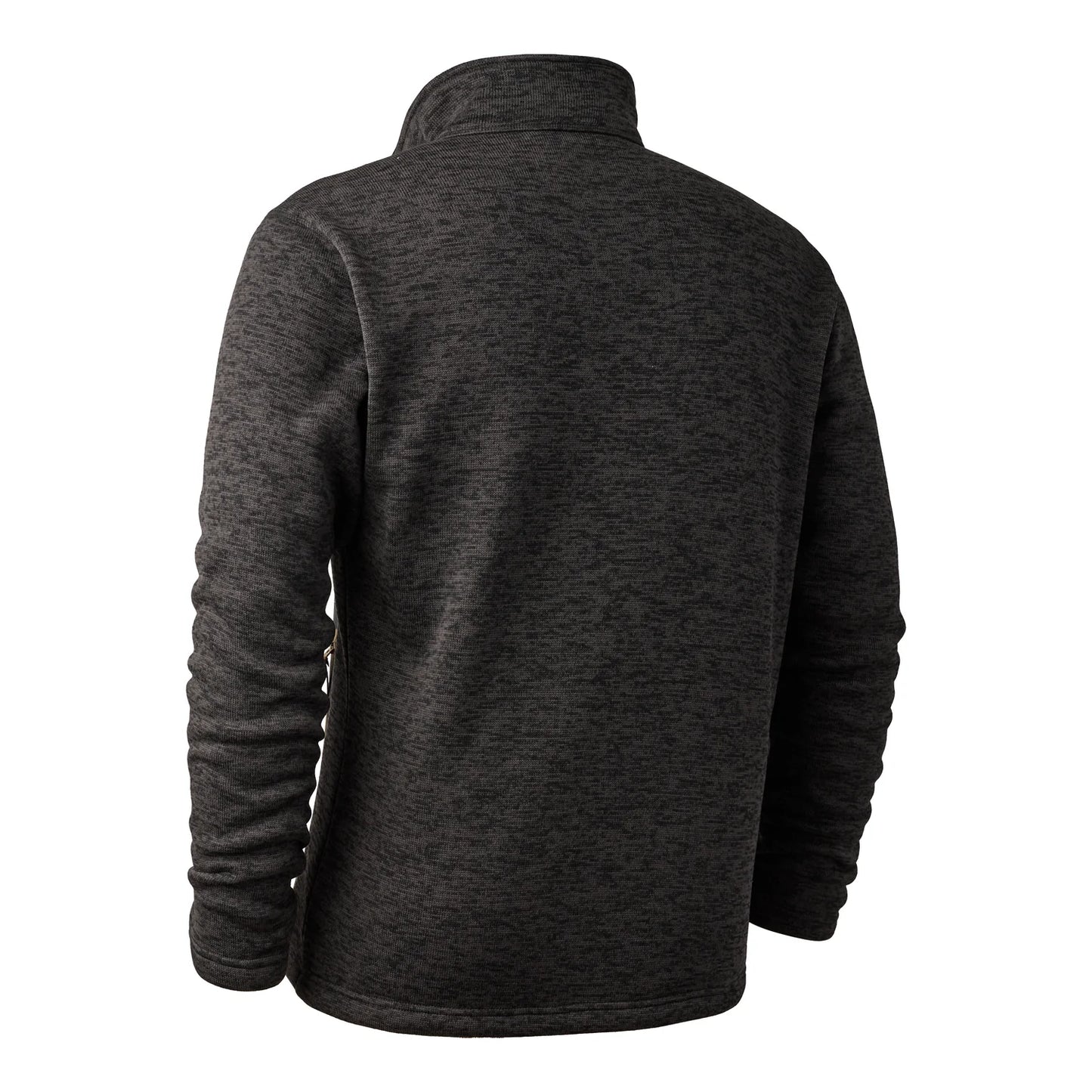 Sarek Stickad Jacka - Dark Grey melange - bakifrån