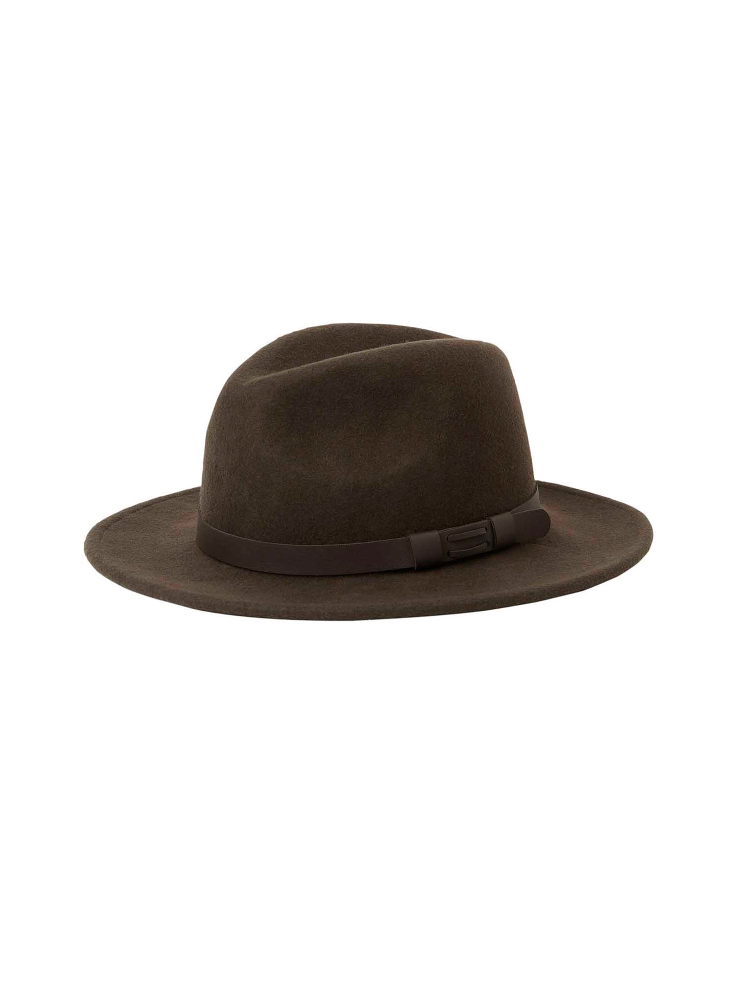 Skye Wool Hat - Leather Brown - 1