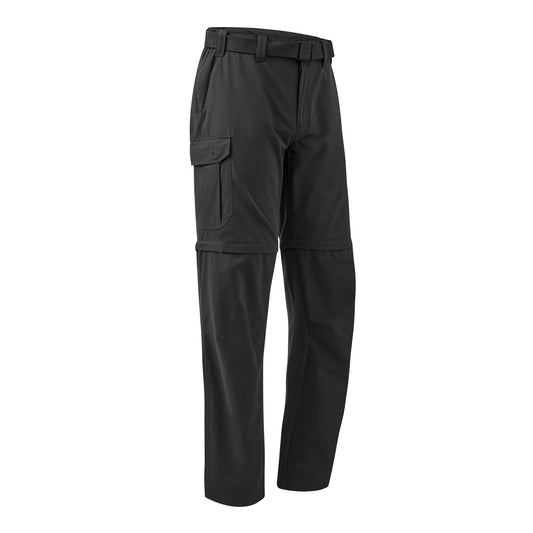 Slogen Zip-Off Byxor - Black Ink - framifrån