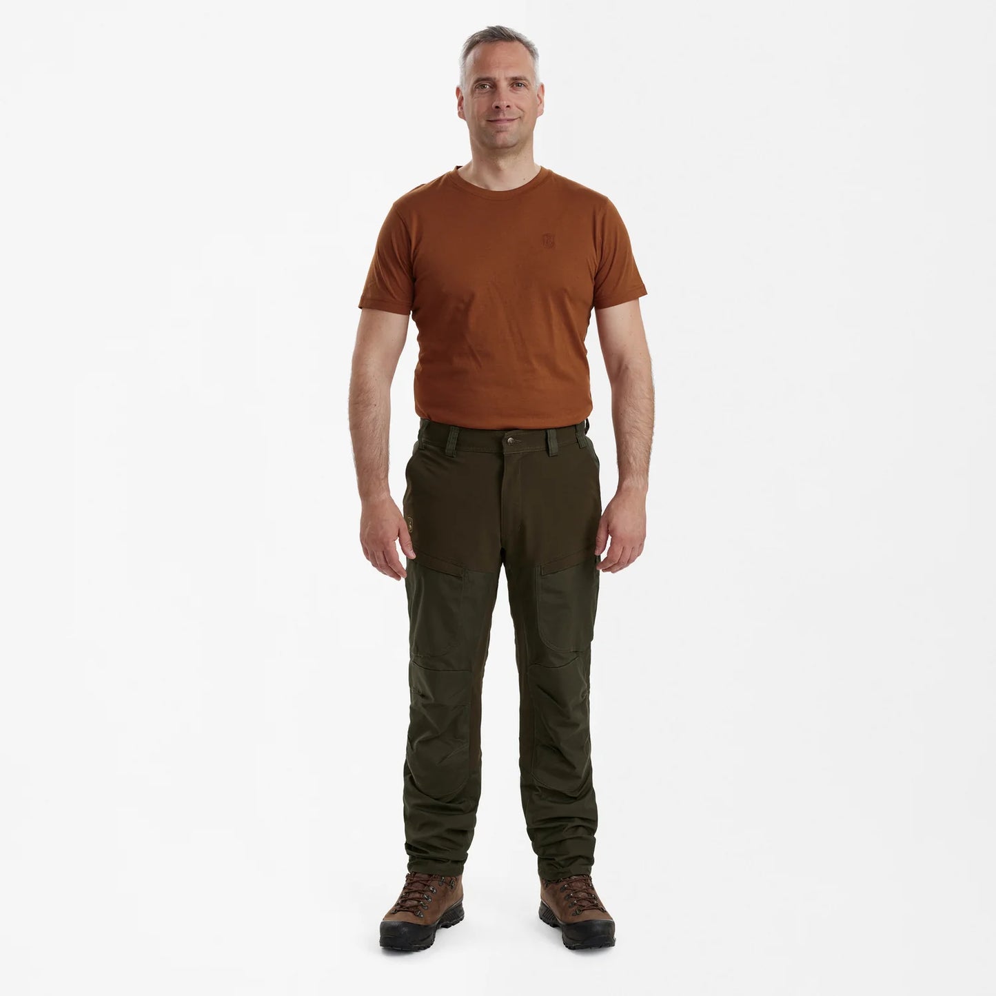 Strike byxor med membran - Deep Green - modell framifrån
