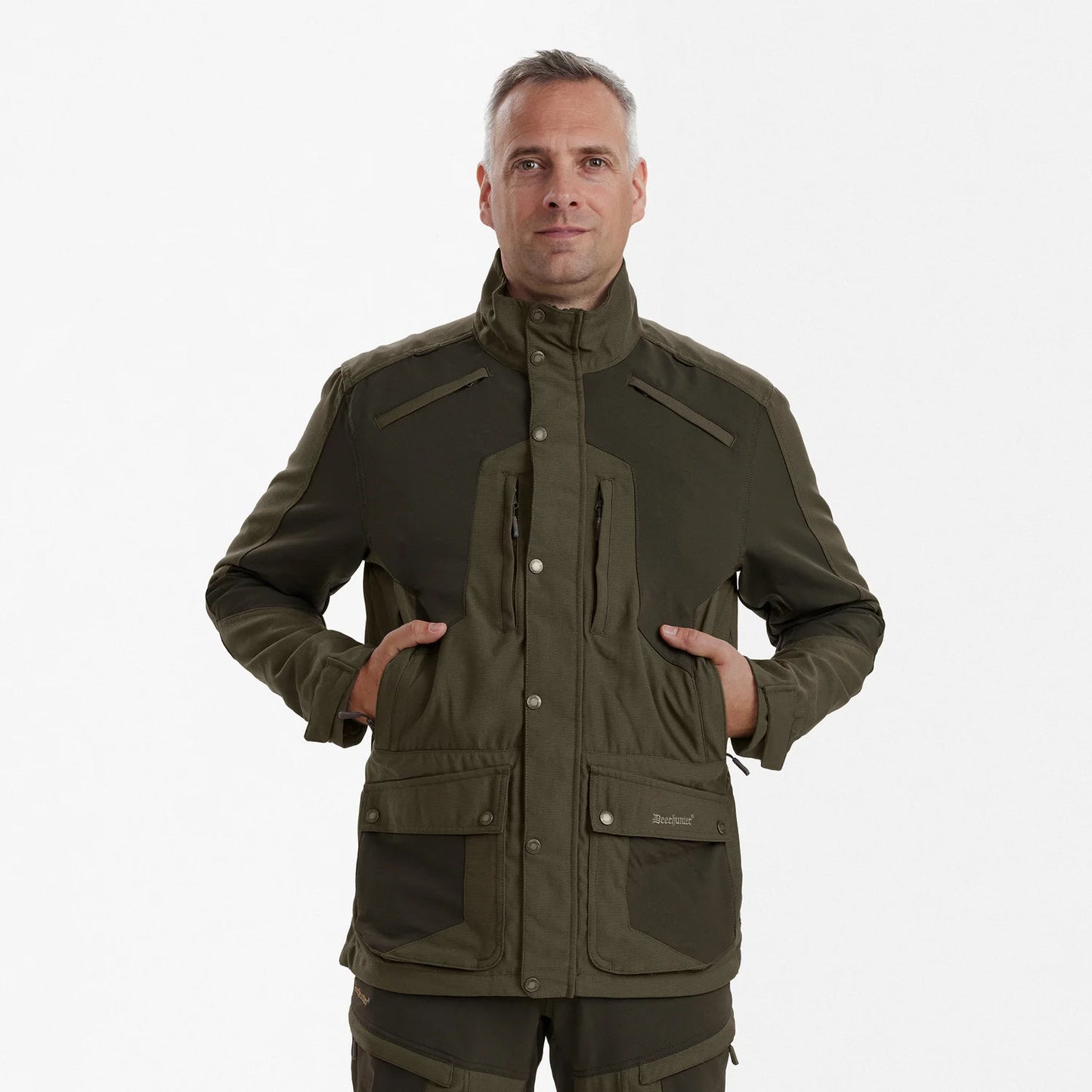 Strike Extreme Jacka - Palm Green - modell framifrån