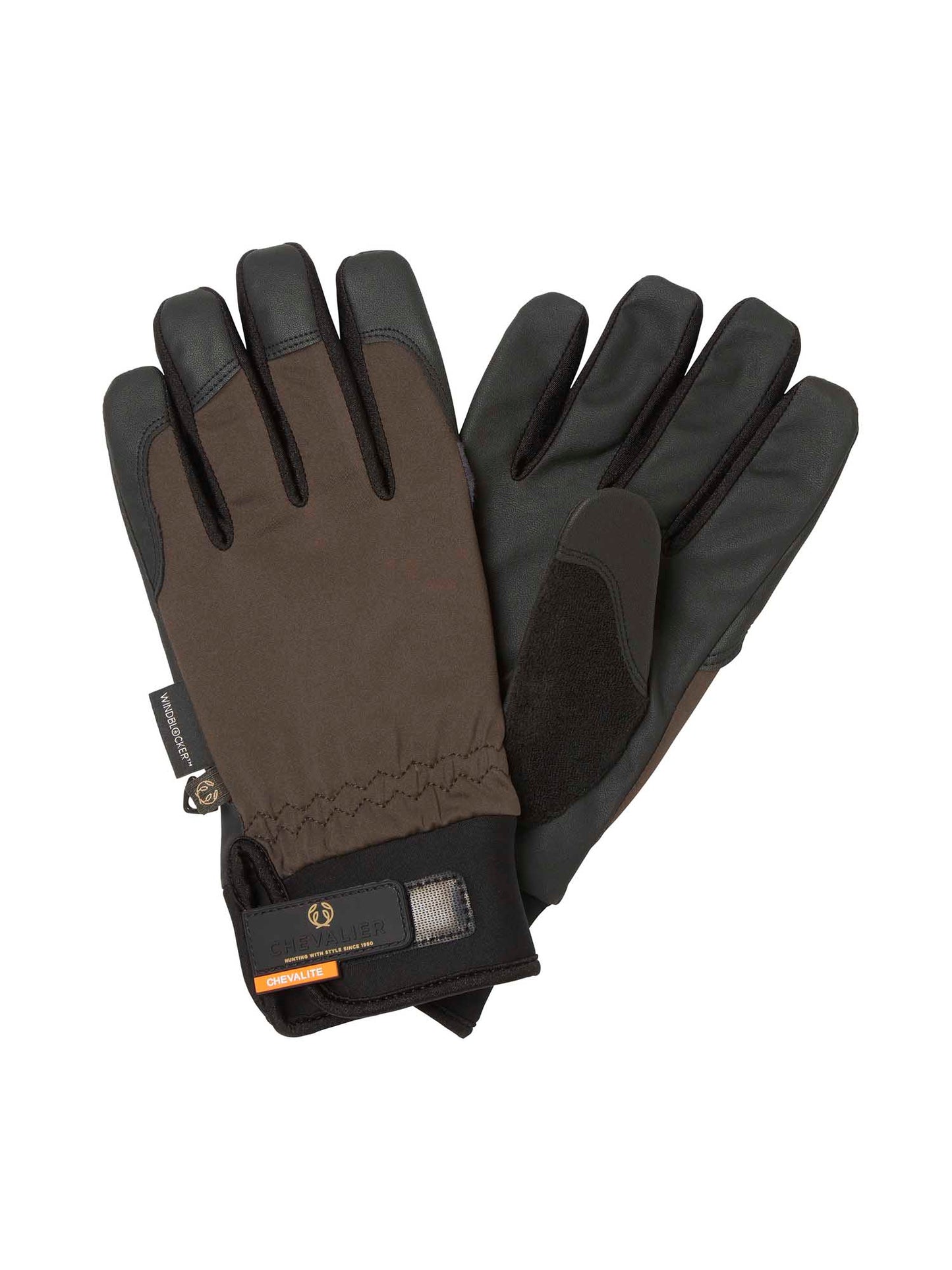Waterproof Shooting Gloves - Leather Brown - 1
