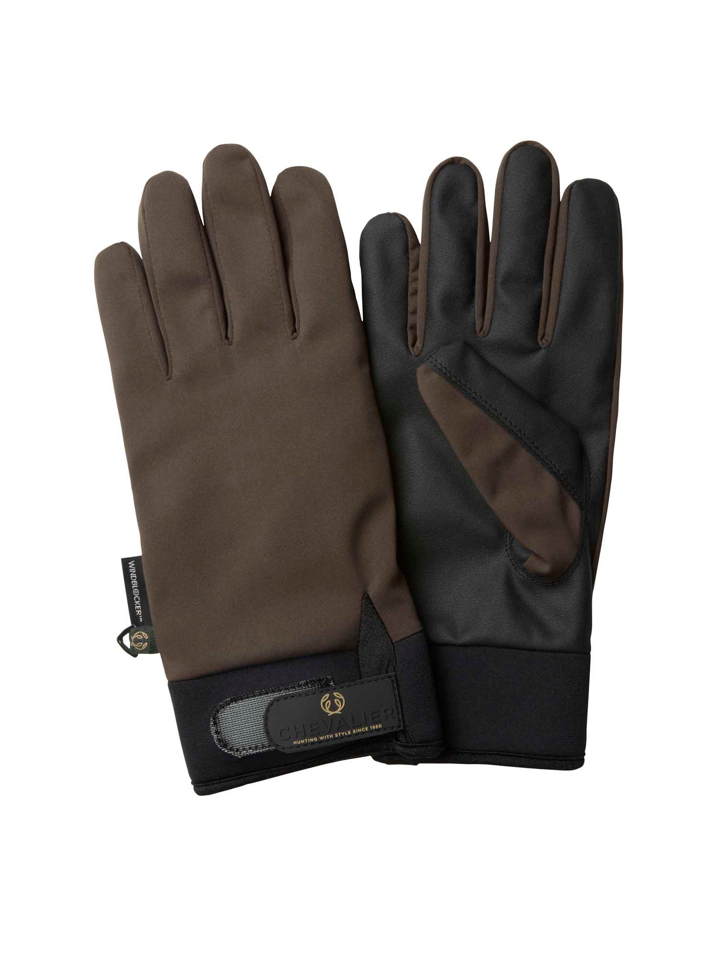 Windblocker Warm Shooting Gloves - Leather Brown - 1