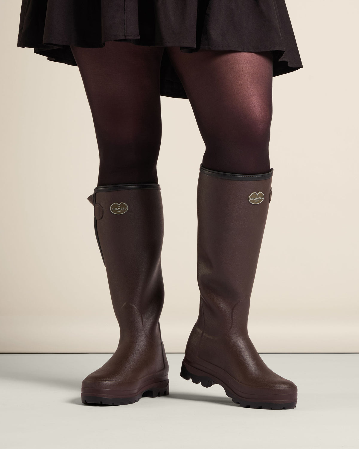 Women's Vierzonord Neoprene Boot - Marron Foncé / Black
