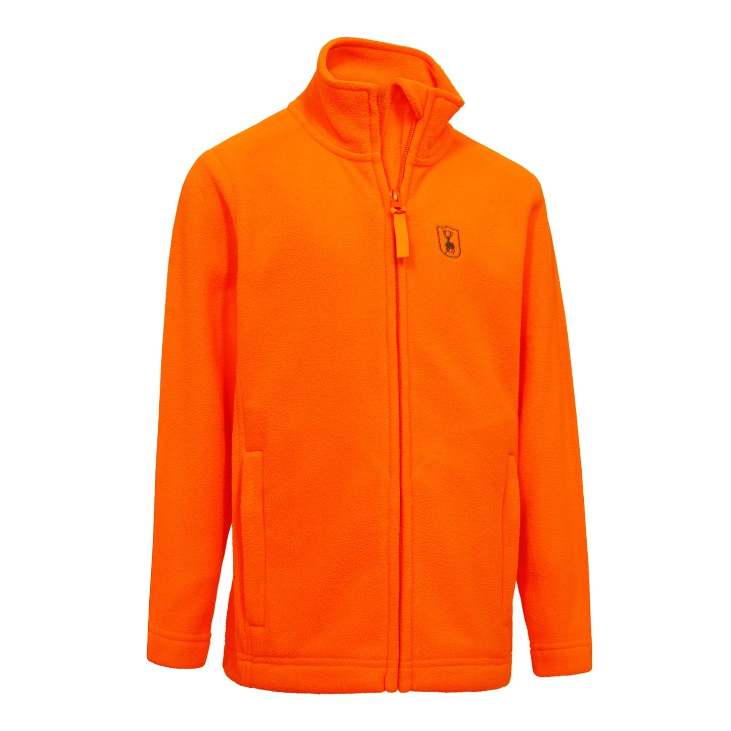 Youth Atlas Light Fleecejacka - Safety Orange - framifrån